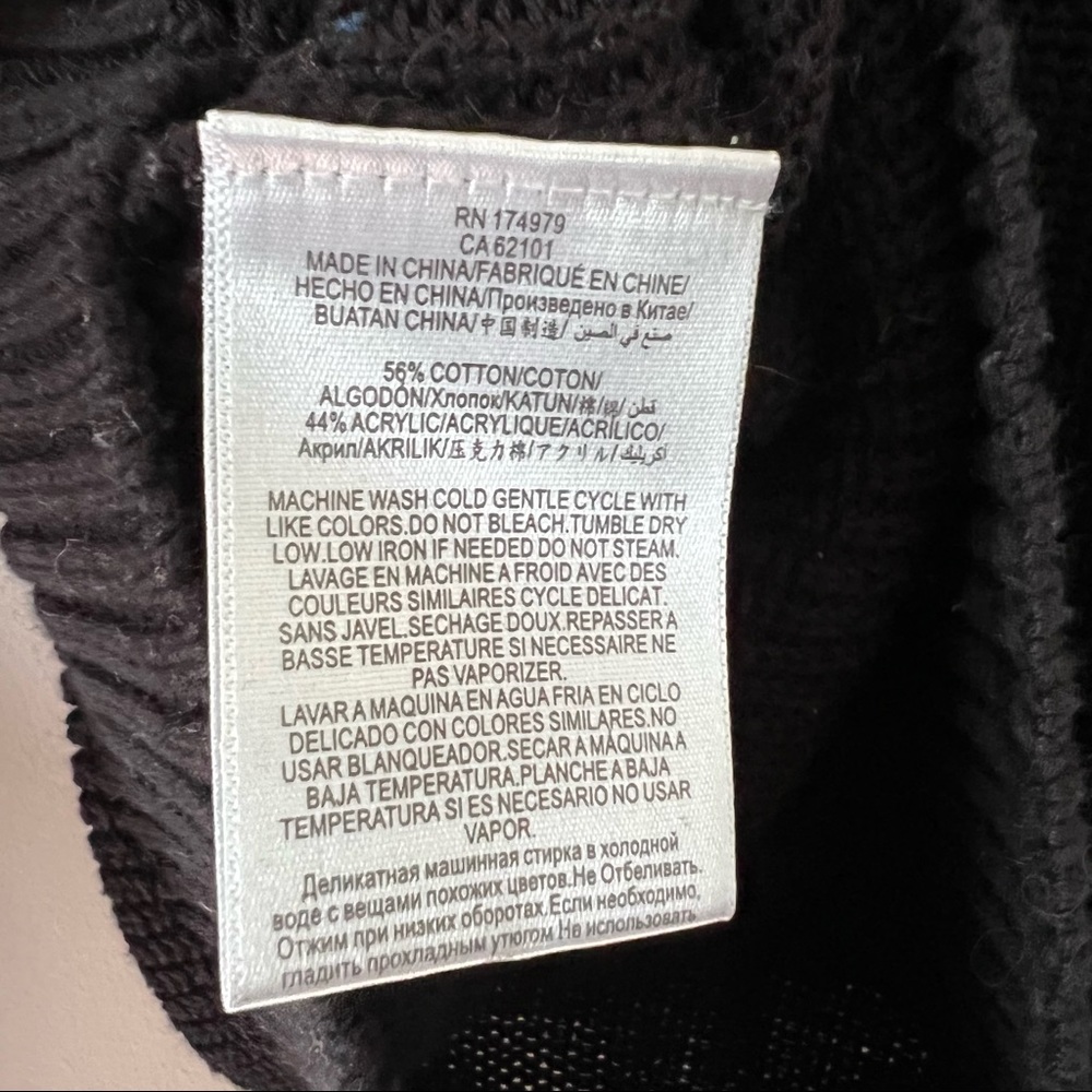 bcbgeneration | black color block sweater medium - Picture 4 of 4
